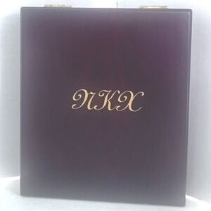 Velvet Lined Wooden Treasure Box Jewelry Earrings Coins Crafters Monogrammed